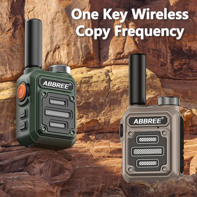 ABBREE AR-63 Wireless Walkie talkie per la caccia Color Camo/Brown Talk Range 3km-10km