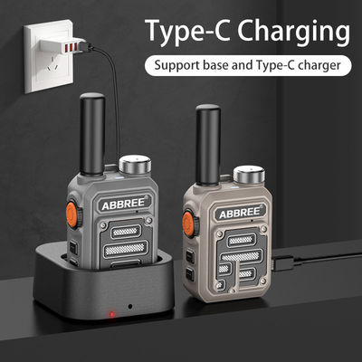 ABBREE AR-63 Wireless Walkie talkie per la caccia Color Camo/Brown Talk Range 3km-10km