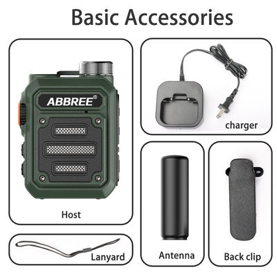 ABBREE AR-63 Wireless Walkie talkie per la caccia Color Camo/Brown Talk Range 3km-10km