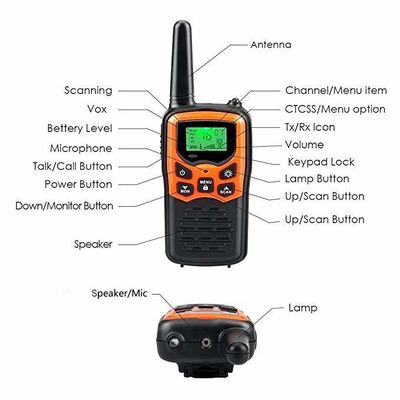 400-470mhz PMR 446 walkie-talkie con torcia rimanere connessi