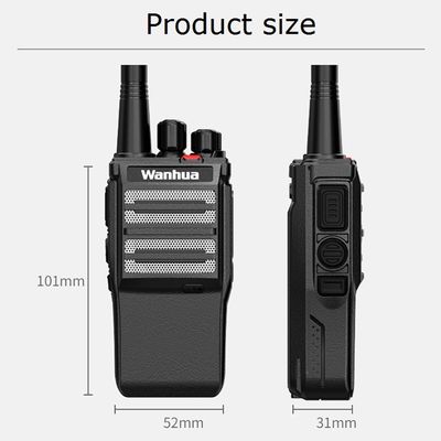 LTE/CDMA/WCDMA/TD-SCDMA Frequency Range Walkie Talkie 2W per viaggi su strada e portatili