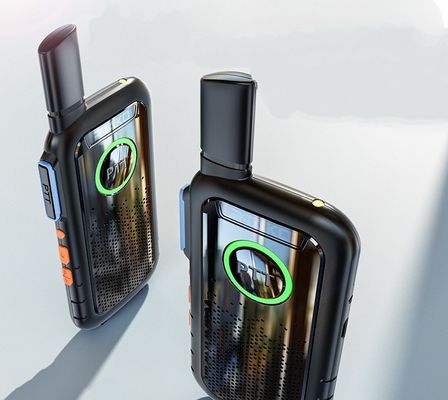 Commerciale Nero Mini Thin Outdoor Walkie Talkie Portatile Leggero 1,7*13,5*5,4cm