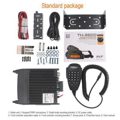 TYT TH-9800 Car Radio 50W Walkie Talkie con 100 km di lunghezza d'azione e 209 canali di archiviazione