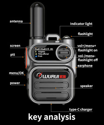 4G Wireless Mini Walkie Talkie per la comunicazione satellitare a lunga distanza
