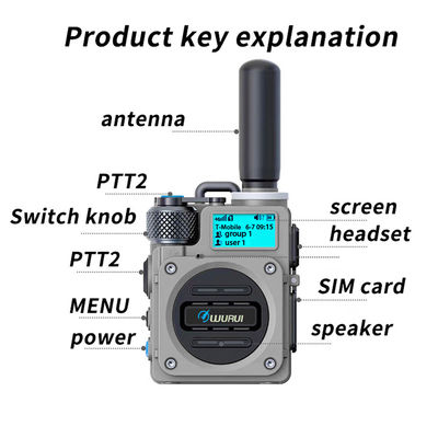 5000 KM Talk Range Handheld 4G POC Walkie Talkie per una comunicazione illimitata