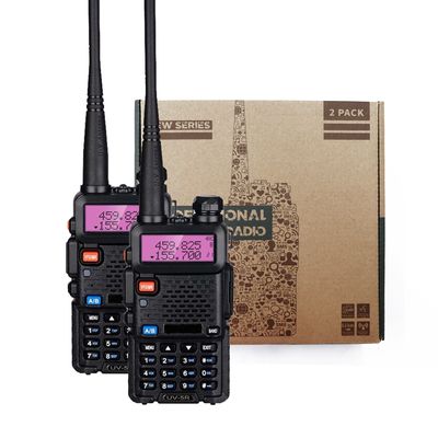 Walkie Talkie portatile BF UV5R 8w doppia banda UHF VHF Radio 400-470MHz 3km