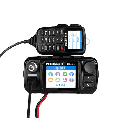LTE IP Network POC UHF VHF Mobile Car Radio con 4G LTE POC 25w Dual Band Analog Radio