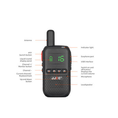Walkie Talkie 5W Wireless Handheld Power di uscita Radio a due vie a lungo raggio per bambini di mano