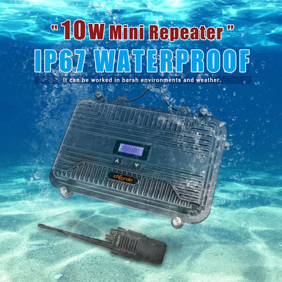 Radio per veicoli marini Full Duplex Two Way Radio Repeater LCD Mini UHF o VHF 10W Personalizzabile