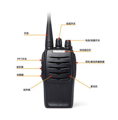 Baofeng Compatibile Walkie-talkie Headset 403-470HZ Rango di frequenza 5km Talk Range K testa