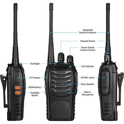 99 Canale di archiviazione BF-888S Radio Walkie Talkie a doppia banda per bambini