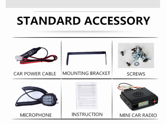 Potenza di uscita massima 25 W DC7.4V Baojie BJ-218 Ricetrasmettitore a lungo raggio per mini radio mobile per auto