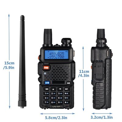 CE FCC RoHs Certificato Bf UV-5R Radio a doppia banda VHF UHF per intercom di ristorante