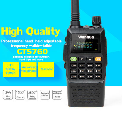 OEM/ODM accettato WanhuaGTS760 walkie-talkie portatile da 8W per tour autonomi all'aperto