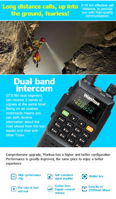 OEM/ODM accettato WanhuaGTS760 walkie-talkie portatile da 8W per tour autonomi all'aperto