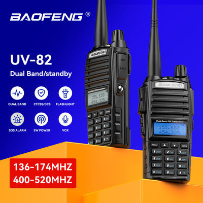 Baofeng UV-82 Walkie Talkie VHF UHF Tipo di frequenza per la comunicazione PTT in Pakistan
