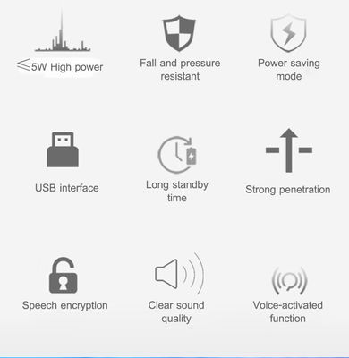 Walkie Talkie tipo 4G LTE PTT Network Poc Radio con intercom GPS e 2 km di raggio di comunicazione