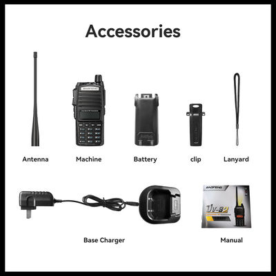 Baofeng UV-82 Walkie Talkie VHF UHF Tipo di frequenza per la comunicazione PTT in Pakistan