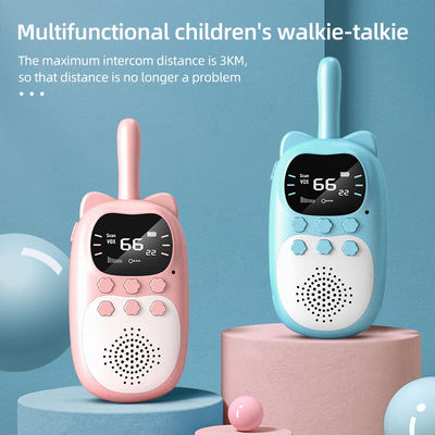 20 canali di archiviazione walkie-talkie portatile per bambini 3 km ABS plastica telecomando giocattolo
