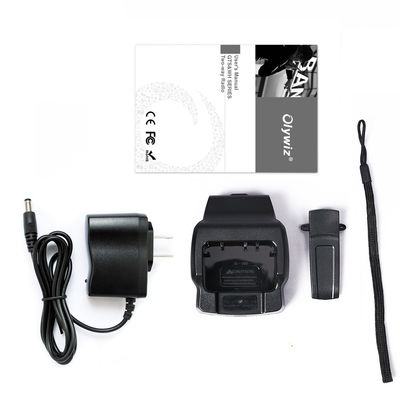 UHF Radio di prosciutto Walkie Talkie portatile Nero 5W Potenza di uscita 3800mAh Intercom Woki Toki