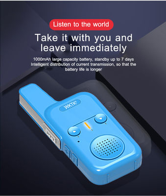 Economy Handheld Two Way Radio Wireless UHF 400-470MHz Walkie Talkie con tensione di 3,7V