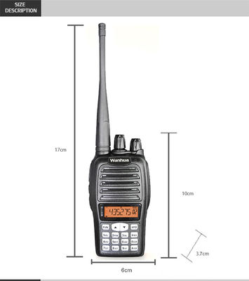 OEM personalizza Walkie Talkie Tipo 4G POC WH118 Radio digitale Nero UHF VHF Professional