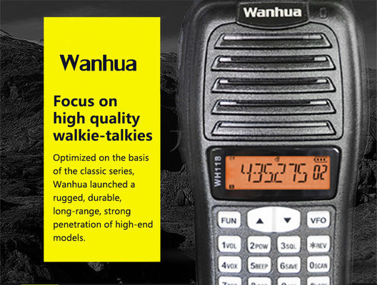 OEM personalizza Walkie Talkie Tipo 4G POC WH118 Radio digitale Nero UHF VHF Professional