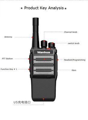 Radio portatile originale con tipo di frequenza VHF UHF da 5 watt e intercom di lungo raggio