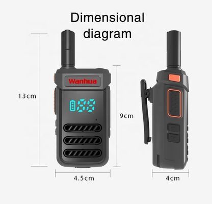 G68 Radio a due vie walkie-talkie con potenza di uscita di 2W/0,5W e antenna a lunga distanza