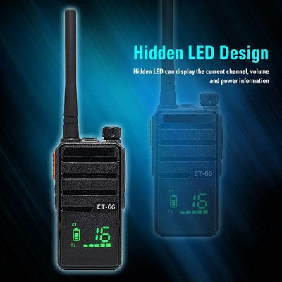 Mini walkie-talkie a due canali per la comunicazione a lunga distanza ET-66