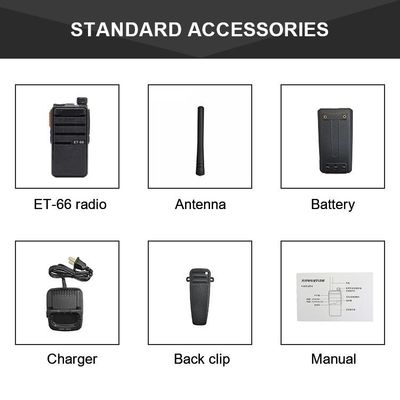 Mini walkie-talkie a due canali per la comunicazione a lunga distanza ET-66