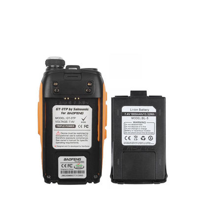 128 canali di archiviazione walkie-talkie impermeabile 5 Watt radio a doppia banda mobile bidirezionale