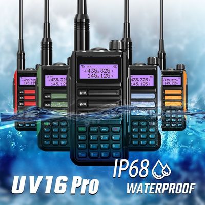 UV-16 High Power Walkie Talkie Recharger Lungo raggio Trasmettitore impermeabile