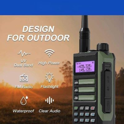UV-16 High Power Walkie Talkie Recharger Lungo raggio Trasmettitore impermeabile