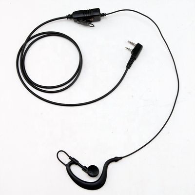 G Shape Ear Hook Earphone Handsfree In-Line Ptt Headset per la comunicazione walkie-talkie