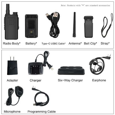 Portatile Terminal Style 5W Dual Band UHF Ham Walkie Talkie per le comunicazioni intercom