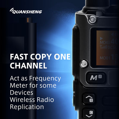 VHF UHF Quansheng UV-K58 Radio Walkie Talkie a doppia banda a due vie con 200 canali di archiviazione