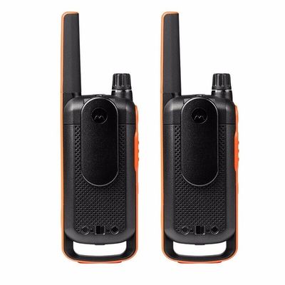 T82 GMRS Radio Mini Walkie Talkie 20 Canali 1-10km Range Lanterna portatile arancione