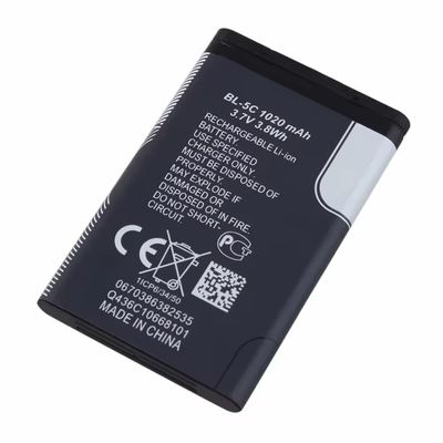BL-5C Batteria ricaricabile agli ioni di litio per Nokia1100 1600 E60 N70