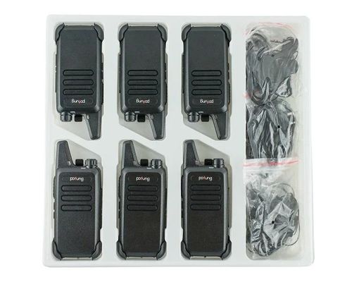 Comunicazione a lungo raggio resa facile con 2W VHF Walkie Talkie e caricabatterie a sei vie