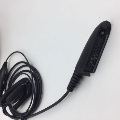 Walkie Talkie Wired Headphone in nero e compatibile con Motorola GP328 GP340 GP380