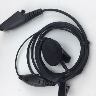 Walkie Talkie Wired Headphone in nero e compatibile con Motorola GP328 GP340 GP380