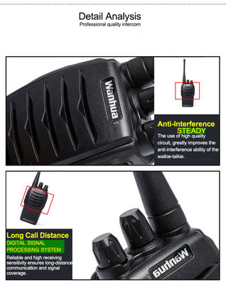 Wanhua WH27 Walkie Talkie a lungo raggio Radio bidirezionale con -30 a 60°C