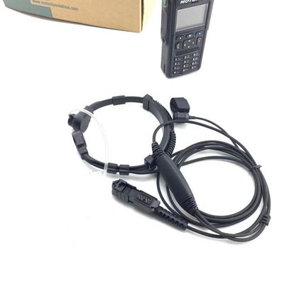 Motorola MTP3150 3250 6750 Microfono a gola pesante con cuffie a tubo acustico