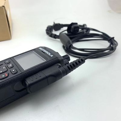 Motorola MTP3150 3250 6750 Microfono a gola pesante con cuffie a tubo acustico
