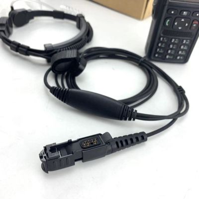 Motorola MTP3150 3250 6750 Microfono a gola pesante con cuffie a tubo acustico