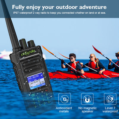 GPS IP67 walkie-talkie digitale per la comunicazione VHF UHF 150*64*40mm