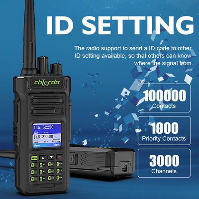 GPS IP67 walkie-talkie digitale per la comunicazione VHF UHF 150*64*40mm