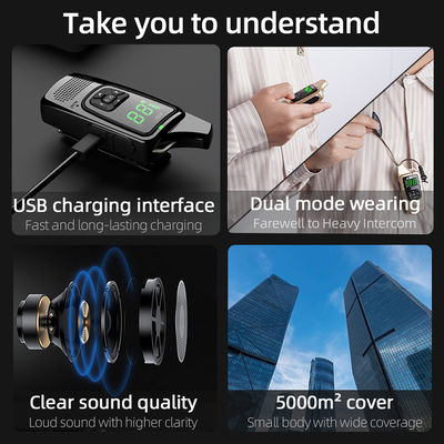 Tipo terminale portatile Radio bidirezionale KSUN V6 Display nascosto UHF Wireless Portable PTT