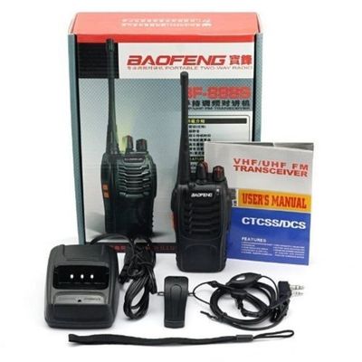 Original Baofeng BF 888S Walkie Talkie Rango di frequenza 400-470Hz Con portacarica